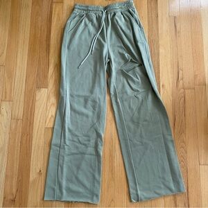 Princess Polly Green Ripped Drawstring Sweatpants US 6